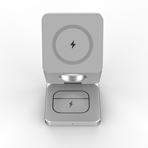 Arrivals Travel Station 2024 Nuevo Cargador Inalámbrico Plegable 3 en 1, Banco de Energía, Soporte para Teléfono <span class=keywords><strong>Celular</strong></span>, Cargador Magnético 3 en 1 de Moda - Product Image 2