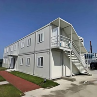 Casa Contenedor Plegable Prefabricada de Acero Económica de Construcción Rápida Verificada, Panel Sándwich, Fácil de Plegar, Impermeable, Hotel/Apartamento