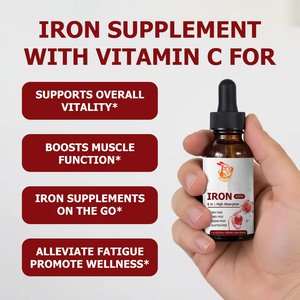 Gotas Líquidas de Hierro 6 en 1 de Alta Potencia, Sin GMO, Suplemento Vegano de Hierro para Adultos, Mejora la Función Muscular, Alivia la Fatiga, 30 ml - Product Image 4