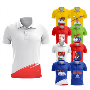 Quick Dry 100% Polyester Custom Logo Promotional Campaign Election Polo Shirts for Men and Women