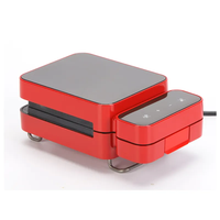 Gaufrier électrique professionnel 1000W indicateur LED revêtement antiadhésif température réglable Mini Style pour la cuisine à domicile