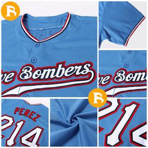 Ezpos rojo raglan expos nacionais azul cinza elegante royal boy senhoras costuradas raiders bordado em branco camisas de beisebol atacado - Product Image 3