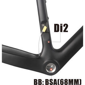 Cuadro de Bicicleta de Carbono para Gravel Seraph Negro Brillante de Fibra de Carbono T700 con Horquilla de 100*12mm, Modelo GR029 - Product Image 5
