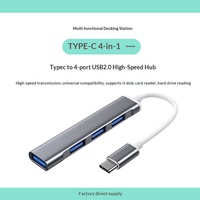 Convertisseur Hub Type C avec ports USB multiples, prise en charge de la connexion clavier et souris externes pour ordinateur portable, station d'accueil universelle