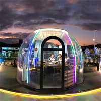Carpas Prefabricadas para Exteriores, Diseño Chino, Impermeables, Tipo Domo Glamping para Hoteles, Villas y Parques