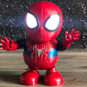 Regalo para el Día del Niño, Juguete Electrónico Robot de Iron <span class=keywords><strong>Spider</strong></span>-<span class=keywords><strong>Man</strong></span> Bailarín de los Vengadores con Función de Luz, Material Plástico - Product Image 4