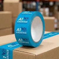 Ruban adhésif transparent brun à faible bruit pour carton, ruban adhésif transparent pour conduits, ruban d'emballage silencieux avec logo personnalisé, rouleau de recharge