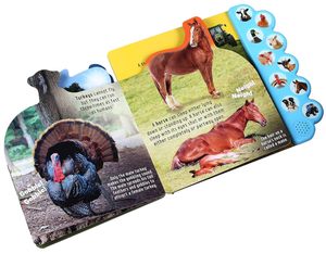 Libro de Sonidos Electrónico Inteligente <span class=keywords><strong>para</strong></span> el Aprendizaje Temprano de Niños, 10 Botones, Palabras <span class=keywords><strong>en</strong></span> Inglés, Música, Cubierta Dura Resistente, Papel Offset de Calidad - Product Image 5