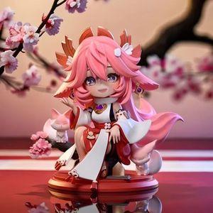 15CM Genshin Impact Hutao Yae Miko Ganyu <span class=keywords><strong>Kamisato</strong></span> Ayaka Recueillir Cadeau Jouet Figurine Statue Anime PVC Figure Jouet - Product Image 3
