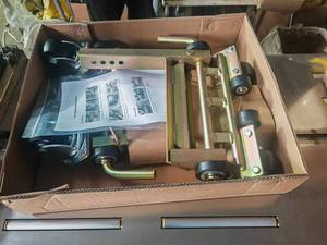 Chariot de roue de positionnement d'outil de déplacement de tige galvanisée d'acier au manganèse de haute qualité, chariot de transporteur de cric de véhicule mobile - Product Image 6