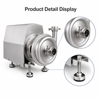 Pompe centrifuge sanitaire en acier inoxydable en gros, moteur DC 0,5 CV, haute pression, pour transfert de lait laitier