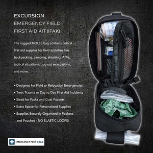 Essentials EDC Survival IFAK Red <span class=keywords><strong>44</strong></span> Piece Compact Personal <span class=keywords><strong>First</strong></span> Aid Kit Camping Emergency Travel Tactical Bug Out Bag - Product Image 2