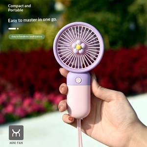 Ventilador Portátil Mini USB Recargable, Ventilador de Mano Eléctrico Pequeño para el Hogar, Viajes, Oficina, Dormitorio, Uso en Exteriores, Electrónica de Consumo - Product Image 1