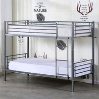 Lit à deux étages en métal, lit Loft, lit Double, Queen Size, en acier, mobilier de lit superposé, personnalisable, OEM, ODM