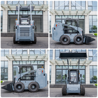 Mini-chargeuse compacte diesel sur chenilles ou sur roues avec godet et divers accessoires