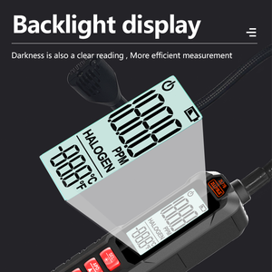 Máy dò rò rỉ gas <span class=keywords><strong>Freon</strong></span> AC LCD di động R22 R32 R134a cho máy điều hòa không khí gia đình, báo động rò rỉ môi chất lạnh - Product Image 4