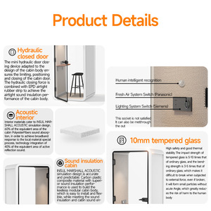 Cabina Insonorizada para Oficina, Privacidad, Cancelación de Ruido, Cabinas Telefónicas para Oficina, Sala de Reuniones, Cabina Insonorizada, Cabina Telefónica - Product Image 4