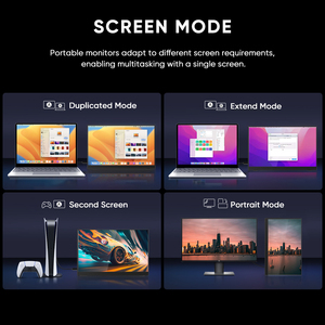 Màn Hình Di Động Cho Máy Tính Xách Tay <span class=keywords><strong>15.6</strong></span> Inch FHD 1080P IPS Chăm Sóc Mắt Màn Hình Với Đứng 180 Có Thể Điều Chỉnh Kép Loa Du Lịch Màn Hình - Product Image 5
