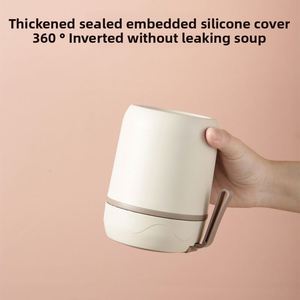 Taza de Café de Acero Inoxidable 316 con Tapa y Asa, Aislada, para Oficina o Desayuno, Suministro Directo de Fábrica - Product Image 3