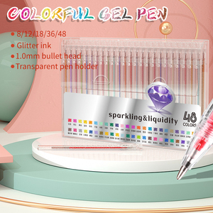 Tùy Chỉnh 8-48 Màu Sắc 1.0 Mm Long Lanh Gel Bút Lấp Lánh Gel Mực Mịn Bằng Văn Phòng Cho Các Trường Học Văn Phòng Bộ Bao Bì Cho Sử Dụng Khuyến Mại - Product Image 1