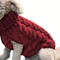 Pull pour chien et chat en laine/coton chaud d'hiver, rayé, lavable en machine, pour animaux de petite à grande taille - Style Halloween