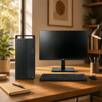 Ordinateur de bureau commercial domestique E700-ZD avec processeur Zhaoxin, interfaces riches, personnalisation flexible pour les entreprises