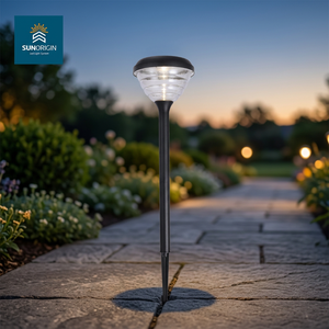 Lampe solaire LED à piquet pour pelouse, étanche IP65, rechargeable, avec capteur de lumière, pour jardin, allée, extérieur - Product Image 6
