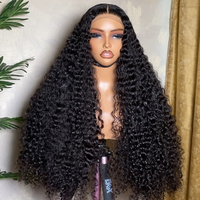 Perruque Lace Front sans colle, ondulations Water Wave, HD, brésilienne, pour femmes noires, en cheveux humains, 13x6, bouclée