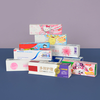 Senang02 vendre à bas prix boîte d'emballage de pâte à dents colorée processus d'impression multiples boîte de papier dentifrice