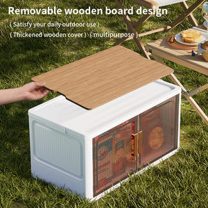Caja de almacenamiento de plástico plegable multifunción gruesa para acampar, gabinete de almacenamiento de plástico con logotipo personalizado más vendido - Product Image 3