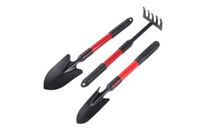 ओम 4 पीसी विस्तारित मोटा लोहे की छील पत्ती रेक फार्म होय बगीचे हाथ उपकरण सेट - Product Image 5