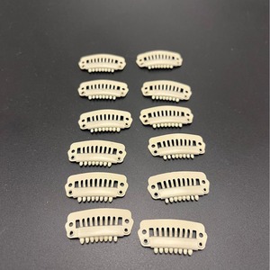 Pet Hair <b>Clips</b> Stainless Steel Non Slip For Dogs Off White 2.3cm 2.8cm 3.2cm - Product Image 1