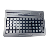 Teclado POS programable con USB PS2, 60 teclas, con lector MSR, Sistemas POS, gran oferta, 2023