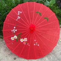Parapluie en soie traditionnel chinois coloré en gros pour les souvenirs touristiques et les cadeaux publicitaires