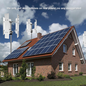 Generador de Energía Solar Híbrido de 300W, 500W, 1kW, 2kW, 3kW, 5kW, 10kW, Sistema de Energía Eólica de Eje Vertical ES-H5kw V en Venta - Product Image 2
