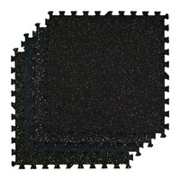 Tapis de sol de gym en caoutchouc épais de 15 mm et 20 mm, tapis de gym antidérapants, revêtement de sol en caoutchouc, dalles de sol en caoutchouc pour salle de sport avec clips