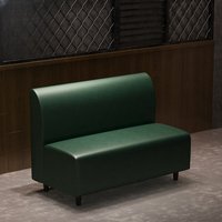 Banc de restaurant pour 2 personnes en cuir synthétique marron cognac, dossier haut, pour café, salle à manger, restaurant