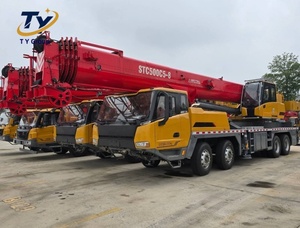 Second Hand SANY STC500C5 8 50 Ton Hydraulic Mobile <b>Crane</b> Telescopic Boom Truck <b>Crane</b> - Product Image 5