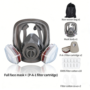 Full <strong>Gas</strong> <strong>Mask</strong>, Spray Paint, <strong>Chemical</strong> Pesticide, Fire Dust, Can Be Connected To Filter Canister, Dual-use <strong>Mask</strong> - Product Image 5