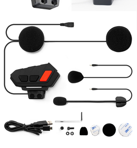 S21 Motosiklet Kaskı <span class=keywords><strong>Bluetooth</strong></span> Kulaklık IP65 Su Geçirmez FM Radyo Eller Serbest Kulaklık İnterkom Yok - Product Image 4