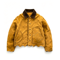 Veste de travail décontractée pour homme en toile vieillie, col rabattu, respirante, écologique, coupe-vent, pour l'automne