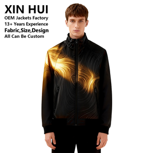 Custom Photochromic Light Sensitive <b>Jacket</b> OEM <b>Mens</b> Iridescent Windbreaker <b>Reflective</b> Color Changing <b>Jacket</b> - Product Image 4