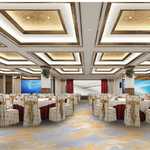 Custom Residentiële Gouden Rode Bloemen Muur Tot Muur Banket Tapijt Milieuvriendelijke Vloer Nylon 6 Geometrische Patroon Hotel Tapijt - Product Image 6