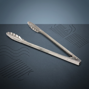 Pince de service alimentaire et à salade en acier inoxydable, 2 pièces, écologique et sûre pour les aliments, idéale pour hôtels, restaurants et buffets – Meilleures ventes - Product Image 2