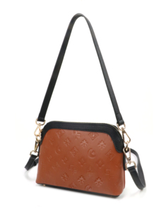 Men PU <b>Leather</b> Crossbody <b>Bag</b> Embossed <b>Small</b> Messenger <b>Bag</b> Casual Shoulder Phone <b>Bag</b> With Adjustable Strap - Product Image 4