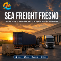 Transport maritime de la Chine à Fresno, Californie, DDP, dédouanement, livraison porte-à-porte, support d'entreposage Amazon FBA, transitaire