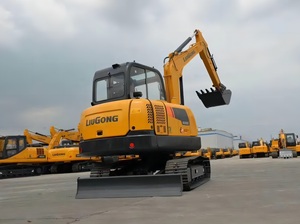 Excavadora de cadenas TOP BRAND 906E con cucharón de 0.21m, alta eficiencia operativa y rendimiento fiable para mantenimiento de carreteras urbanas - Product Image 3