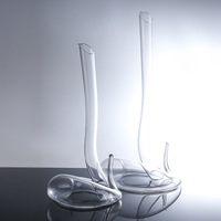 Carafe à vin en forme de serpent, transparente, écologique, soufflée à la main, grande capacité, design moderne, ensemble de luxe pour le vin