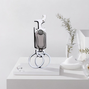 Porte-<span class=keywords><strong>clés</strong></span> multifonctionnel avec fidget spinner, couteau, ouvre-bouteille, support <span class=keywords><strong>de</strong></span> téléphone, <span class=keywords><strong>double</strong></span> anneau, porte-<span class=keywords><strong>clés</strong></span> créatif en métal - Product Image 2