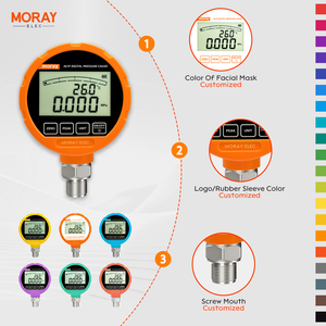 Moray ME461P 400bar Precision Digital Differential Mini Gas <strong>Pressure</strong> <strong>Gauge</strong> Meter Manometer <strong>Gauge</strong> Oil Air Digital Vacuum <strong>Gauge</strong> - Product Image 5